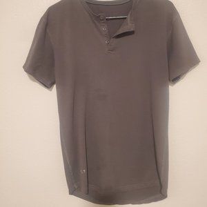 BYLT Basics Men's Henley Shirt - Small - Grey